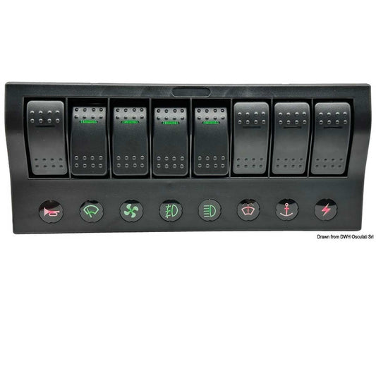 Osculati PCP Compact Electric 8 Switch Panel 711272