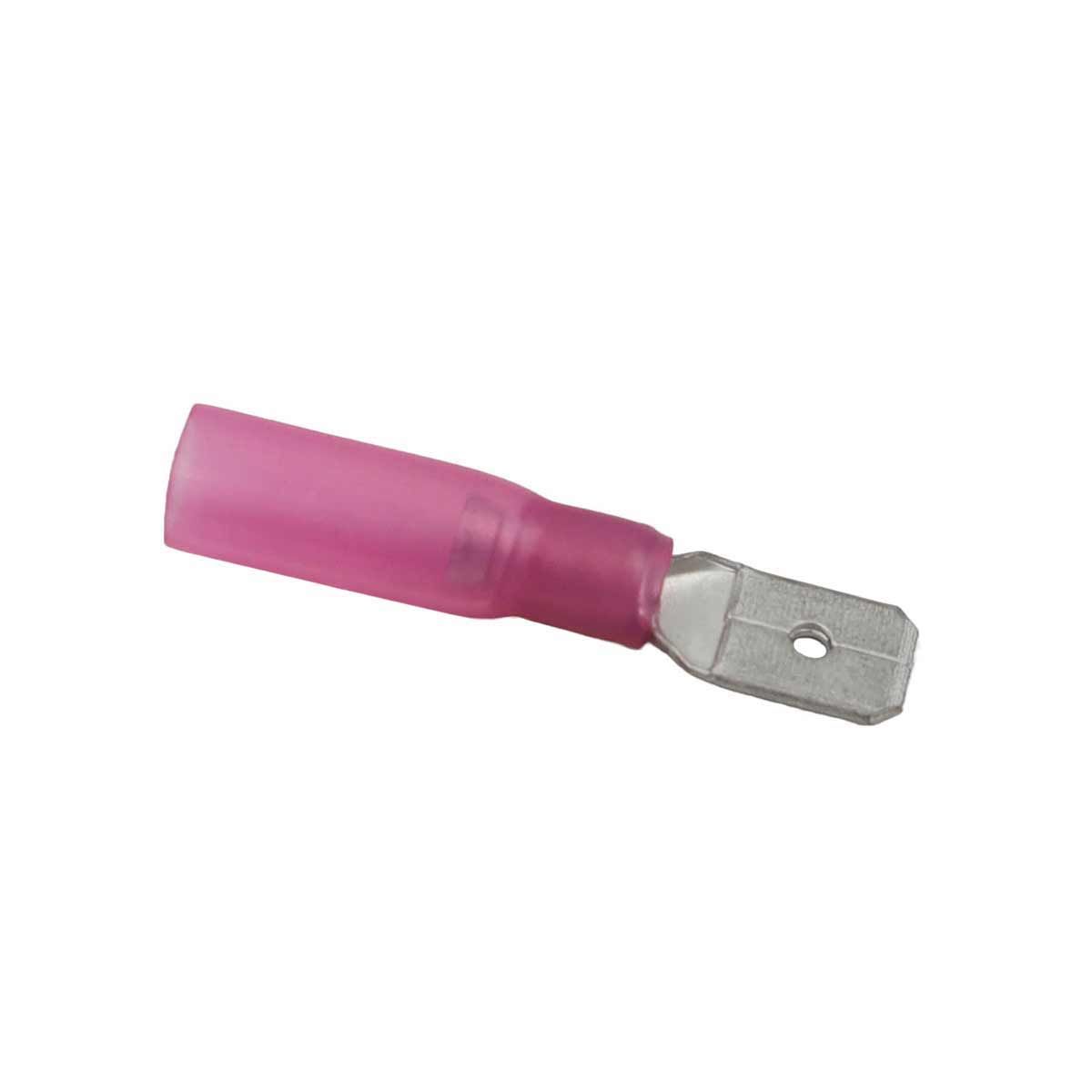 AMC Red Heat Shrink Male Spade Terminal (6.3mm x 0.8mm / 10 Pack) 712106