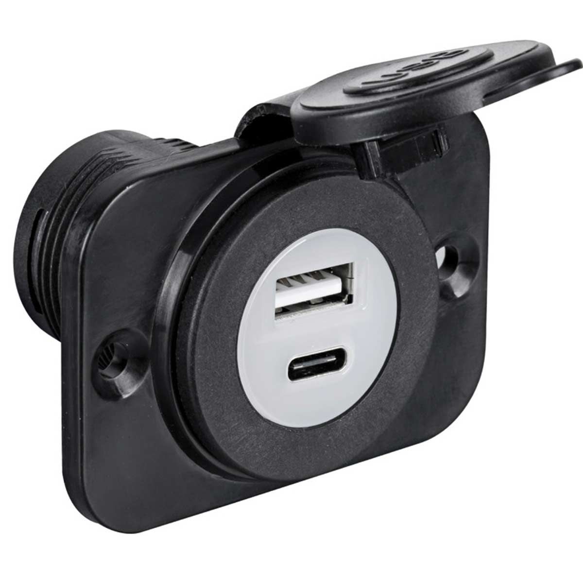 Osculati USB Plug with A+C Type Sockets  715671