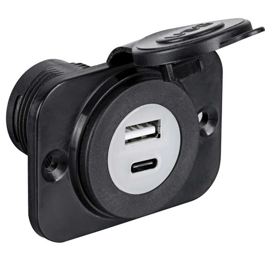 Osculati USB Plug with A+C Type Sockets  715671