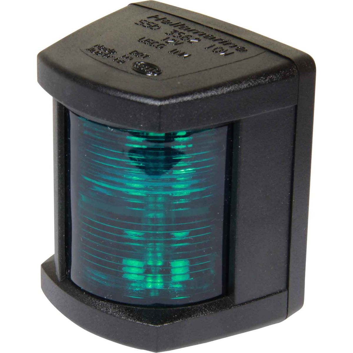 Hella 3562 Starboard Green Navigation Light (Black Case / 12V / 10W) 721001