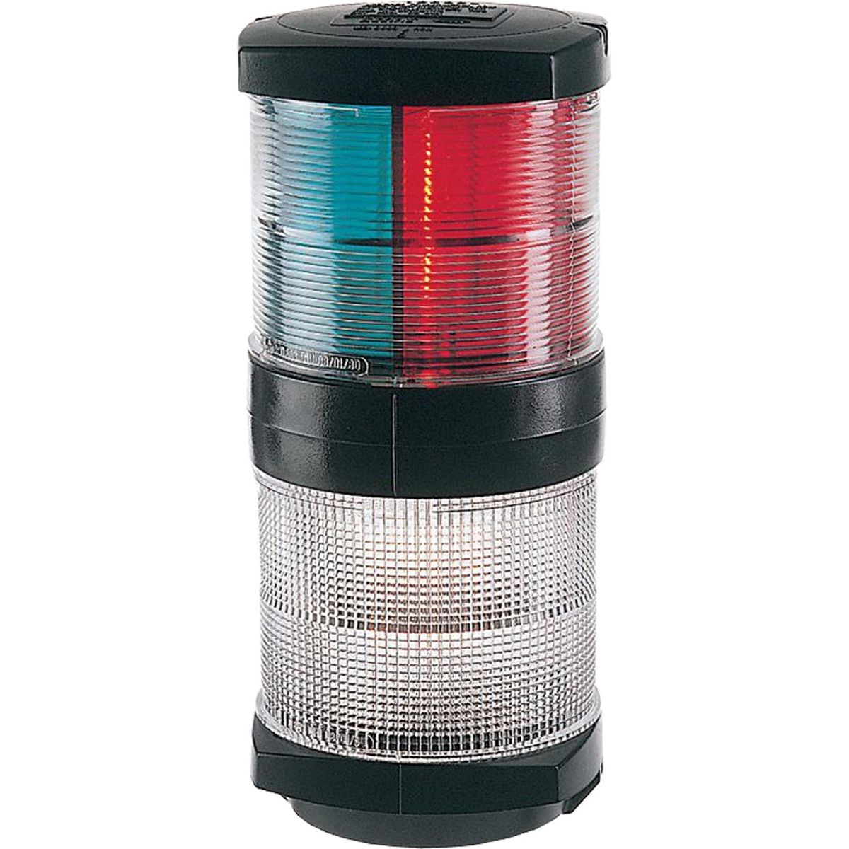 Hella 2984 Tricolour Navigation Light with Anchor (Black / 12V) 721110