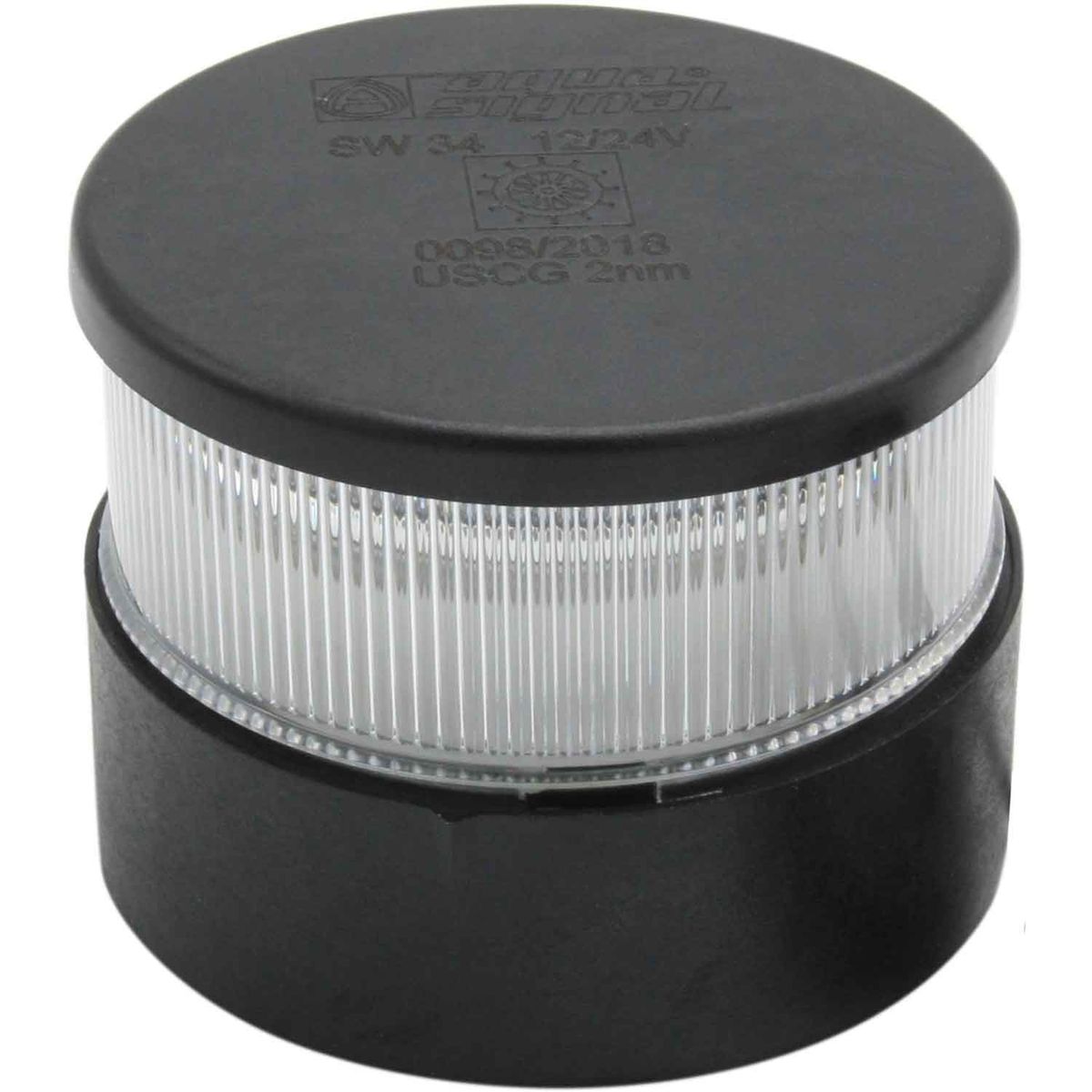 Aqua Signal 34 All Round Red LED Navigation Light (12/24V, Black Case) 721458