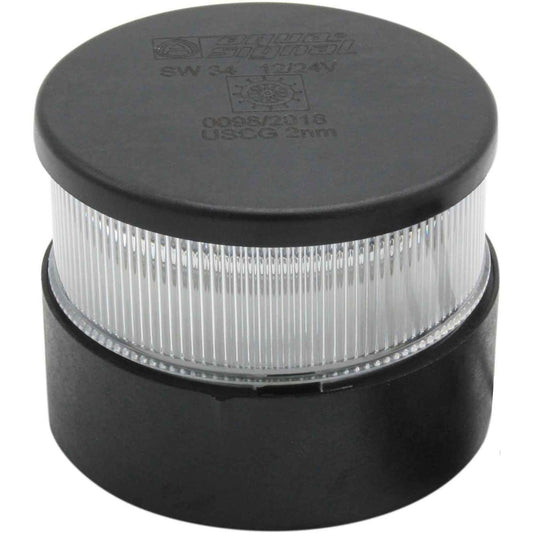 Aqua Signal 34 All Round Red LED Navigation Light (12/24V, Black Case) 721458