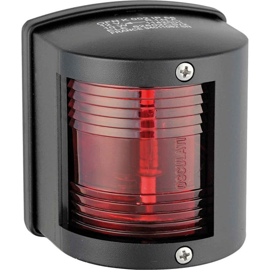 Two 5 Series Port Red Navigation Light (Black Case / 12V / 10W) 721602