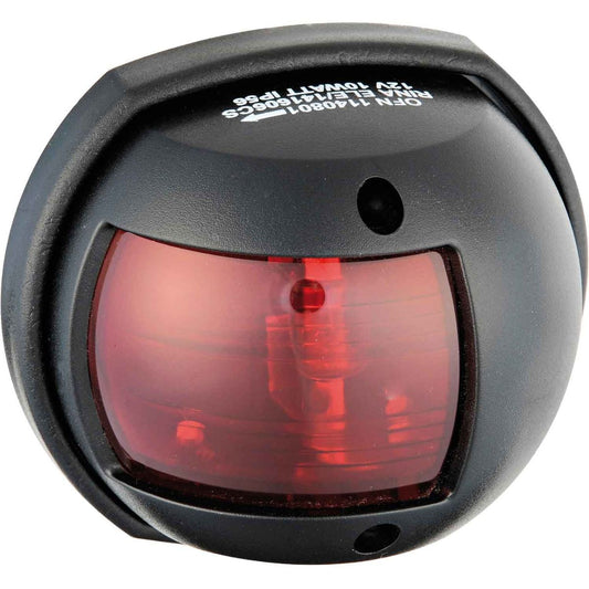 Compact Port Red Navigation Light (Black Case / 12V / 10W) 721802