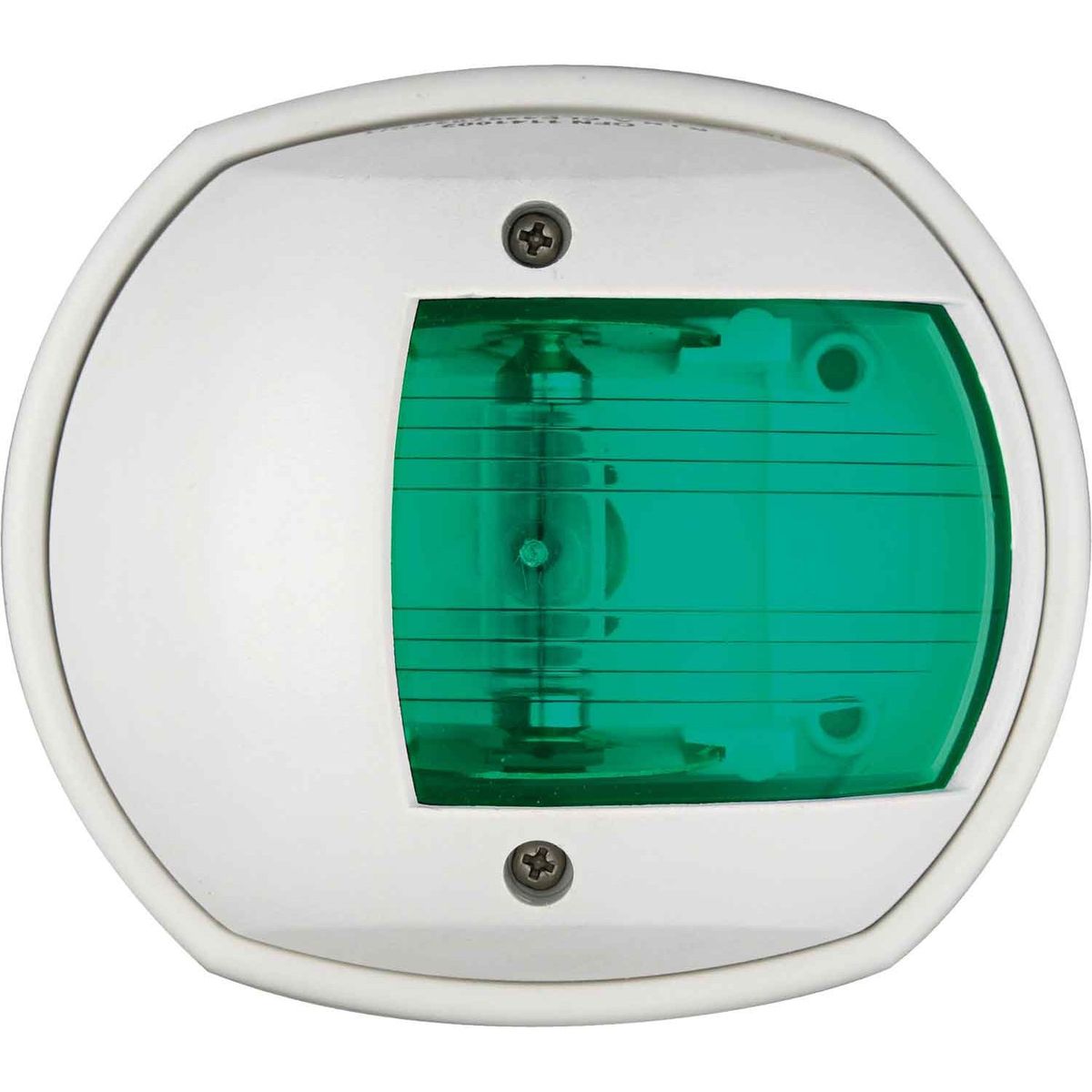 Compact Starboard Green Navigation Light (White Case / 12V / 10W) 721821