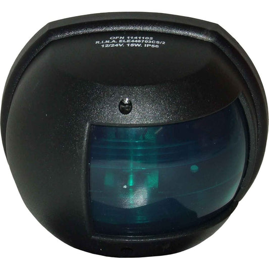 Maxi Starboard Green Navigation Light (Black Case / 12V / 15W) 721871