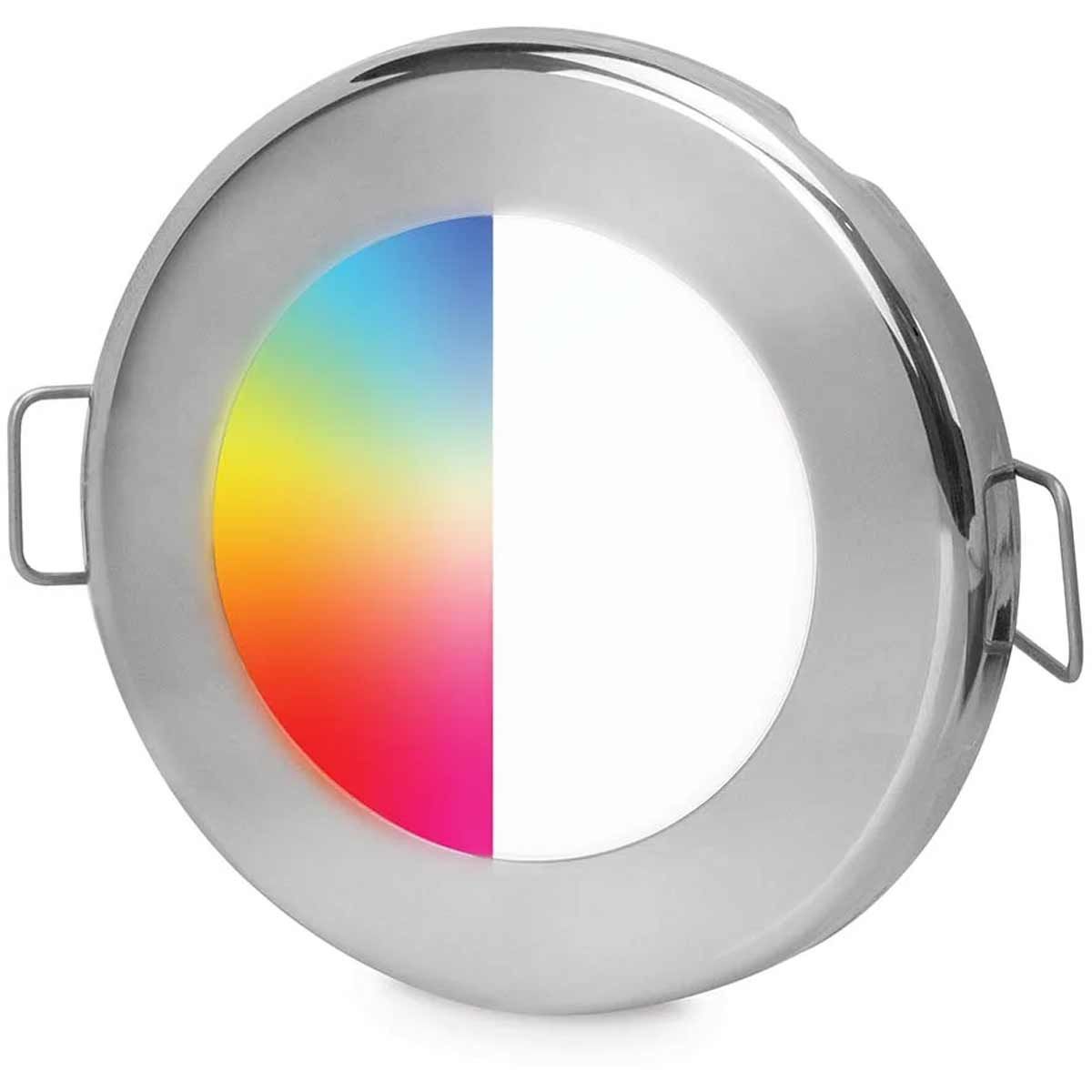 Hella Apelo EuroLED 75 Round RGB/W Downlight in Stainless Steel (12V) 724822