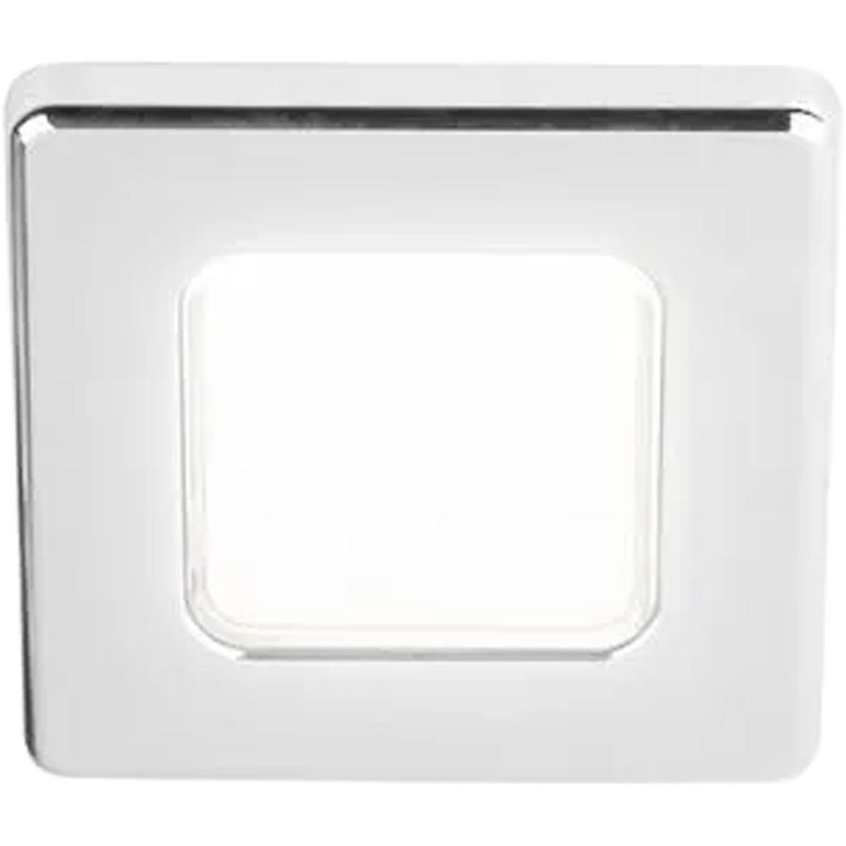 Hella EuroLED 75 Square Down Light in Chrome (12V / Cool White) 724896