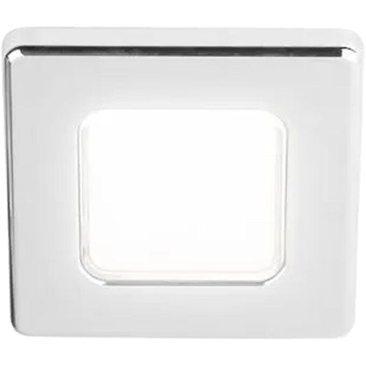 Hella EuroLED 75 Square Down Light in Chrome (12V / Cool White) 724896