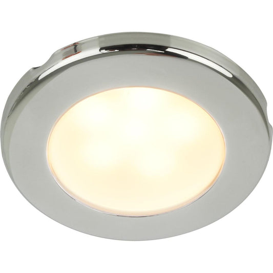 Hella EuroLED 75 Light with Stainless Steel Rim (Warm White / 12V) 724967