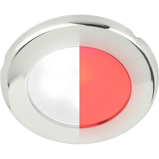 Hella EuroLED 75 Low Profile Round Light (SS Case / White + Red) 724991