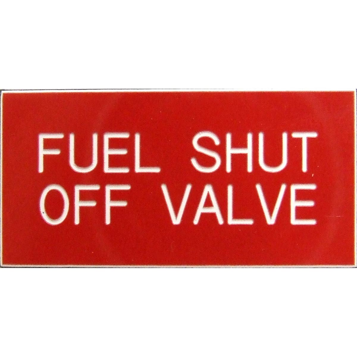 Fuel Shut Off Valve Label (50mm x 25mm) 728053