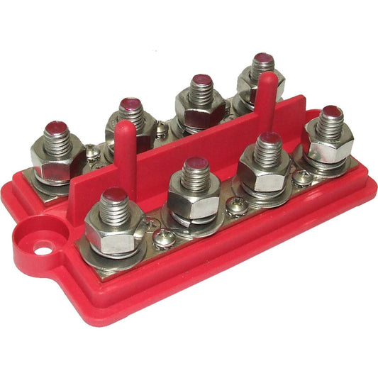 VTE Red 250A Power Distribution Busbar (8 x 3/8" Posts) 729224