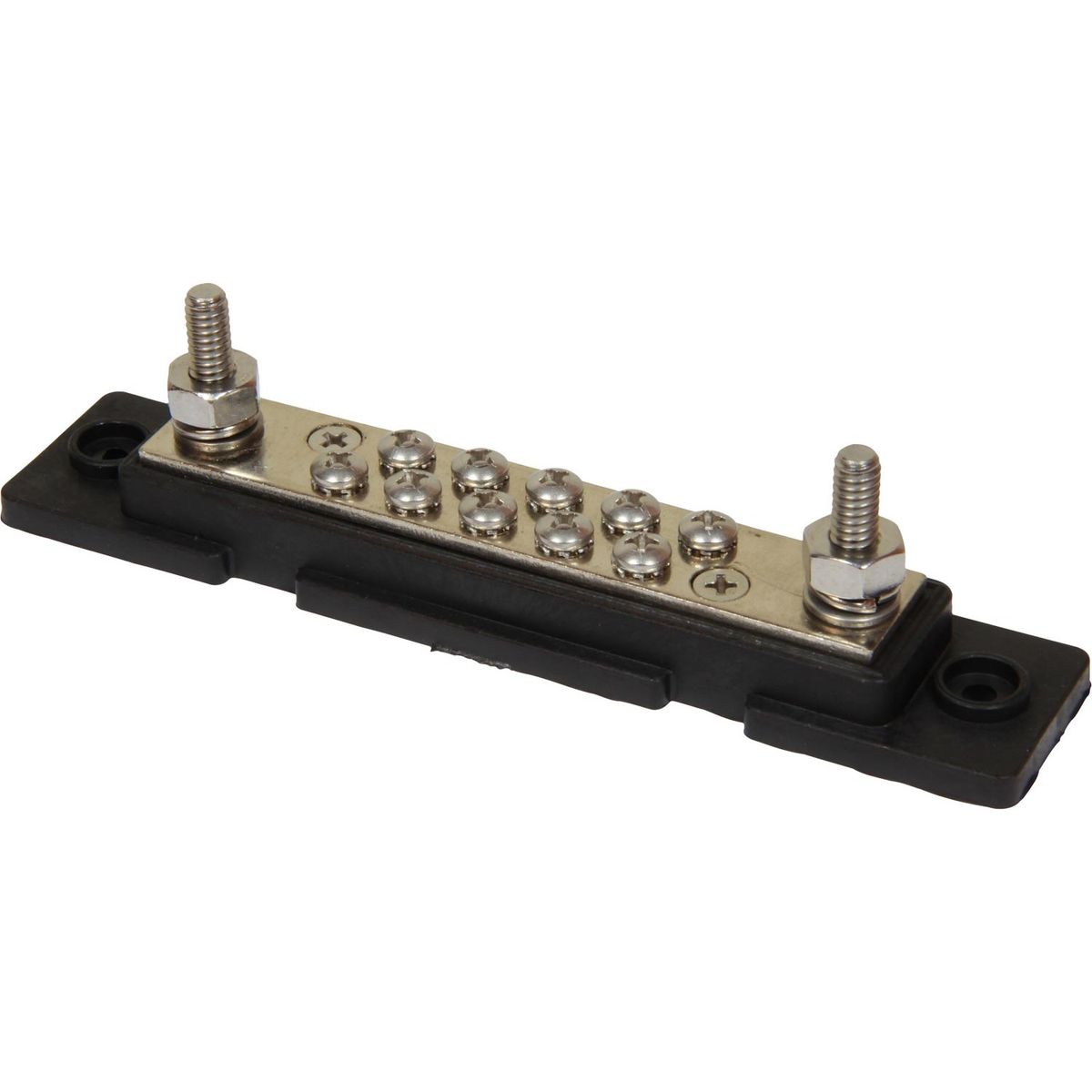 VTE Black Power Distribution Busbar (2 x 1/4" Posts) 729251