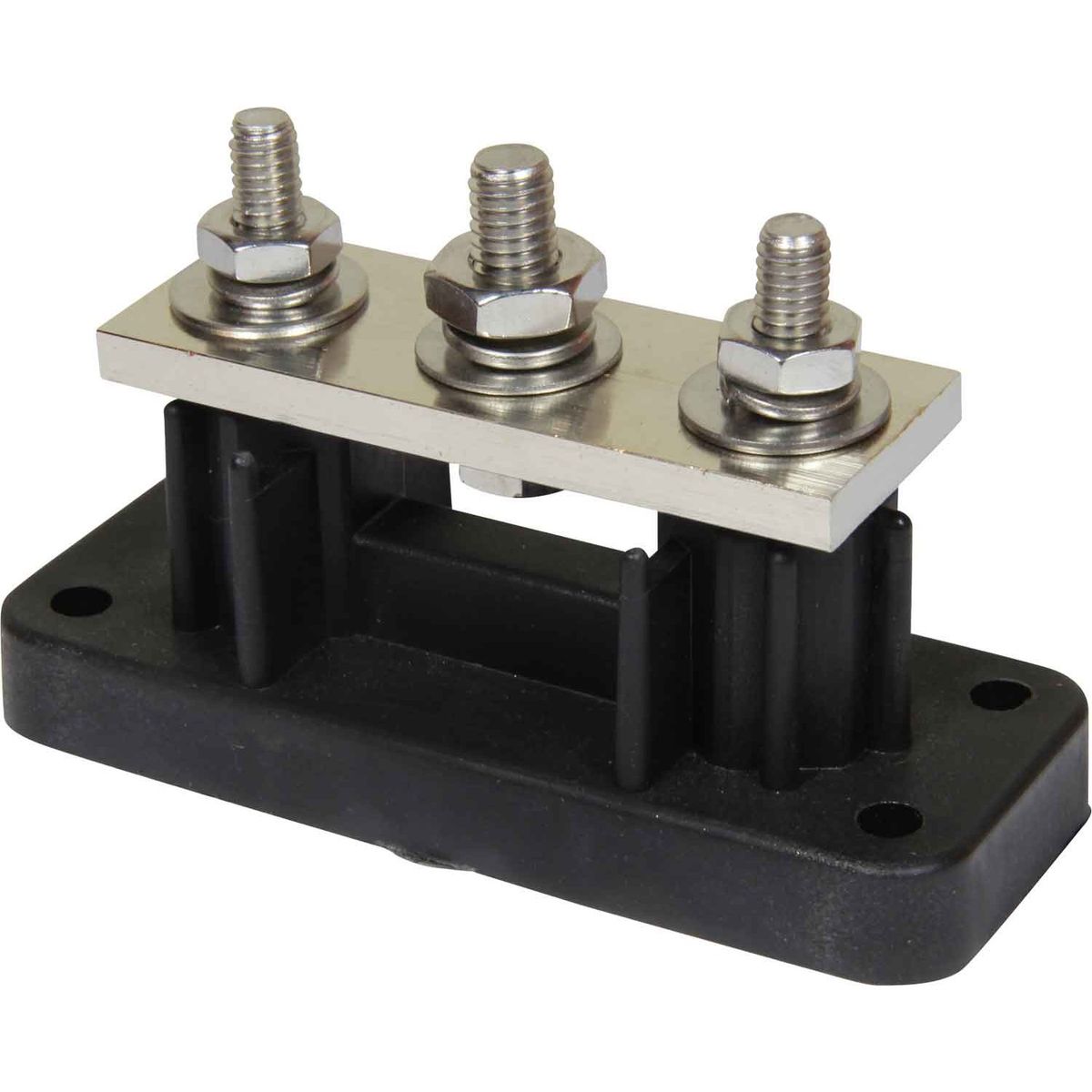 VTE Black 750A Power Distribution Busbar (2 x 5/16" & 1 x 3/8" Posts) 729271