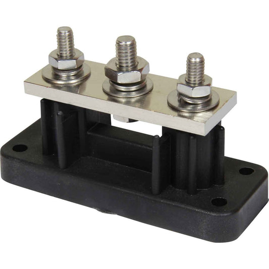 VTE Black 750A Power Distribution Busbar (2 x 5/16" & 1 x 3/8" Posts) 729271