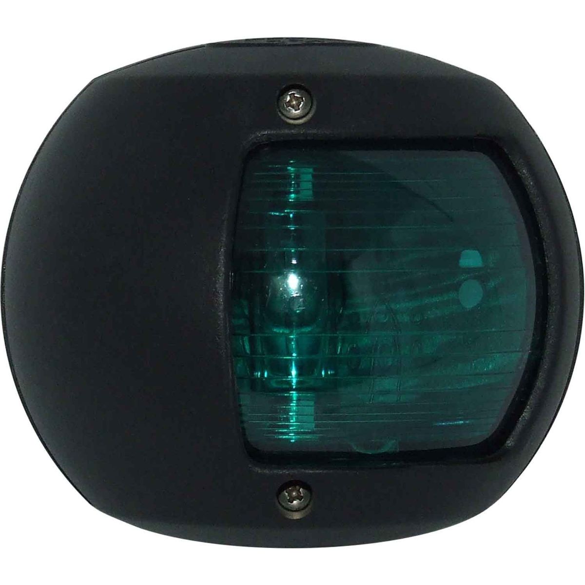 Perko 0170 Starboard Green Navigation Light (Black Case / 12V / 15W) 730151