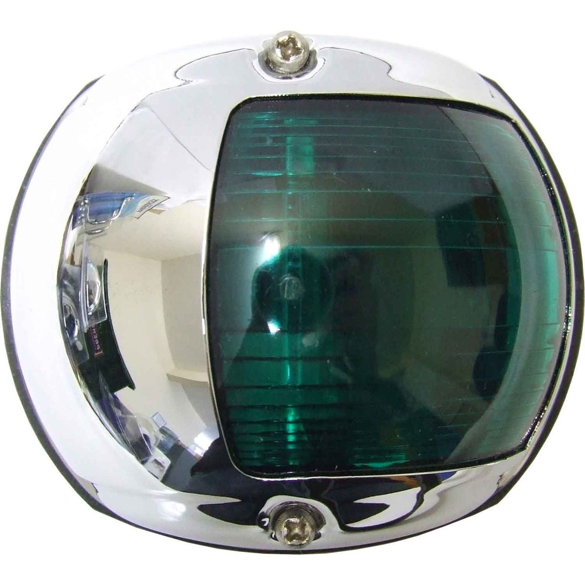 Perko 0170 Starboard Green Navigation Light (Chrome / 12V / 15W) 730161
