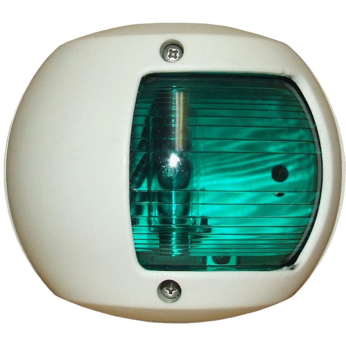Perko 0170 Starboard Green Navigation Light (White Case / 12V / 15W) 730171