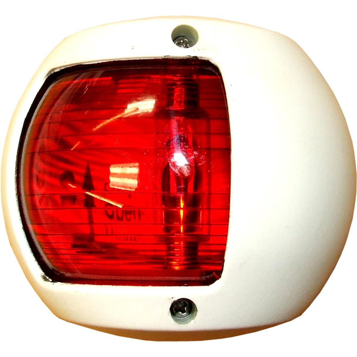 Perko 0170 Port Red Navigation Light (White Case / 12V / 15W) 730172