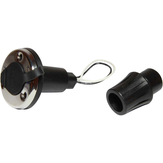 Perko 1045 Stainless Steel Pole Light Base (2 Pin / 0 Degree Rake) 730704