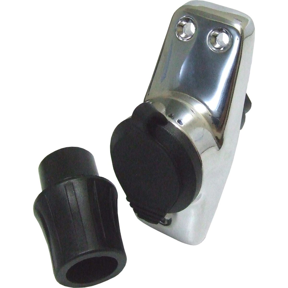 Perko 1059 Chrome Plated Zinc Pole Light Base (2 Pin / 16 Degree Rake) 730732