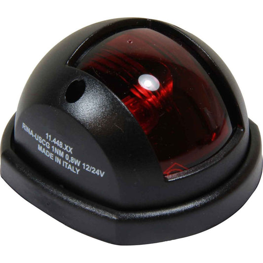 Osculati Port Red LED Navigation Light (Black Case / 12V) 731701