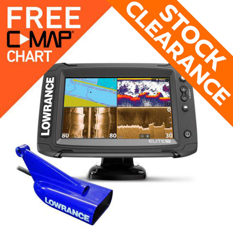 Lowrance Elite 7 Ti with Mid /High / DownScan Transducer