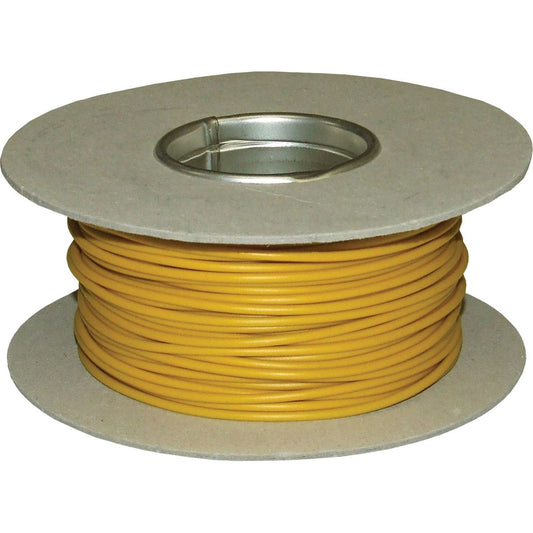 AMC 1 Core 0.5mm&sup2; Yellow Thin Wall Cable (50m)