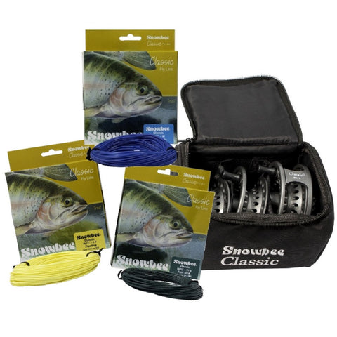 Snowbee Classic 2 Fly Reel / Spool / Fly Line Combi Kit - #7