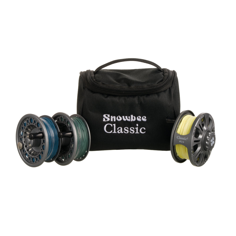Snowbee Classic 2 Cassette Fly Reel with Loaded Fly Lines - #6