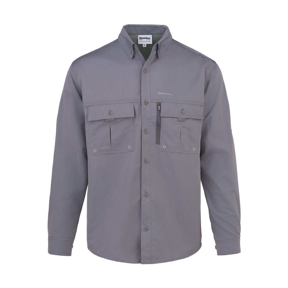 Snowbee Prestige Technical Fishing Shirt - Grey - M
