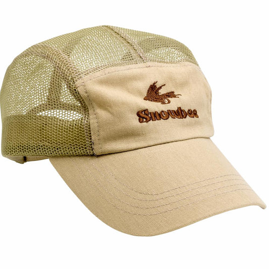 Snowbee 5 Panel Mesh Fishing Cap - Tan