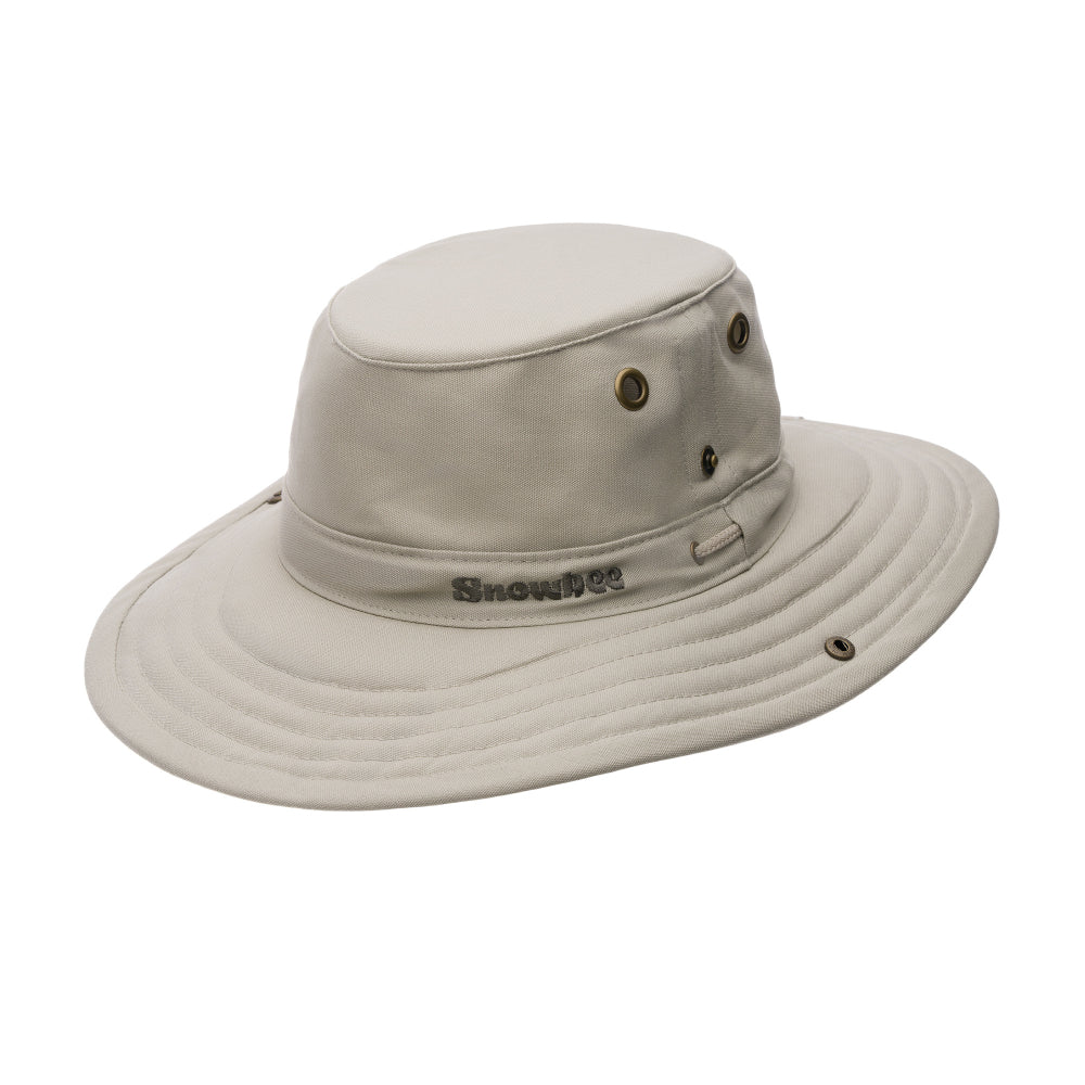 Snowbee Classic Wide Brim Hat Stone - M