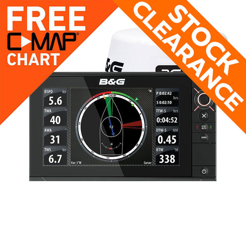 B&G Zeus2 7'' Multifunction display with insight charts and 3G Radome