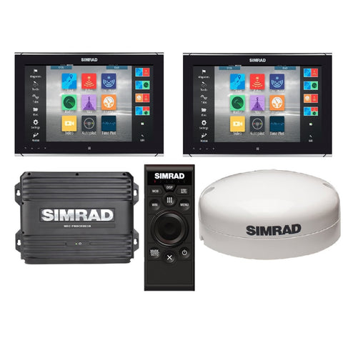 Simrad NSO evo2 Dual 19 inch Glass Bridge Monitor Bundle