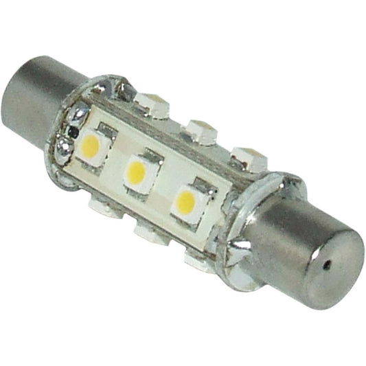 Warm White LED Indented Festoon Navigation Light Bulb (10V - 30V / 1W) 739730