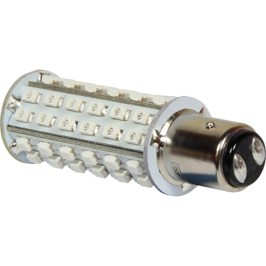 Green LED BAY15d Navigation Light Bulb (10V - 30V / 3.6W / 67mm) 739751