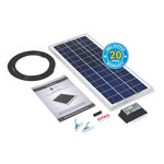 Solar Technology 20W Rigid Solar Panel Kit & 10Ah Charge Controller