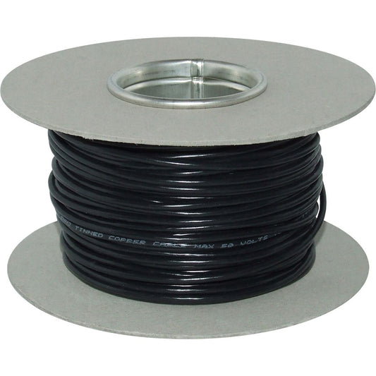 Oceanflex 1 Core 2.5mm&sup2; Tinned Black Thin Wall Cable (50m) 8-00755T-BK