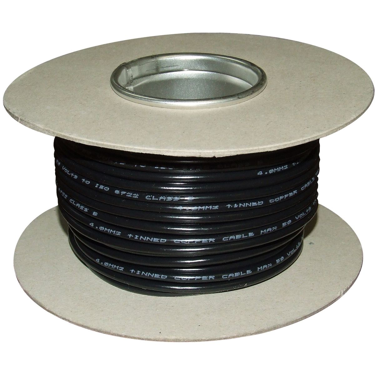 Oceanflex 1 Core 4mm&sup2; Tinned Black Thin Wall Cable (30m) 8-00773T-BK