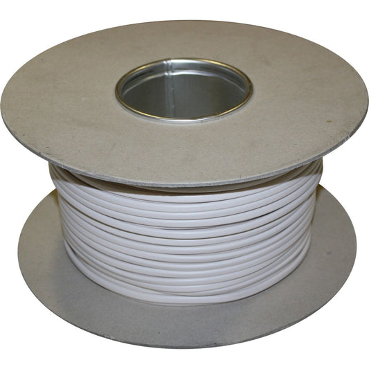 AMC Flat 2 Core 1mm&sup2; White Thin Wall Cable (100m) 8-00837-W