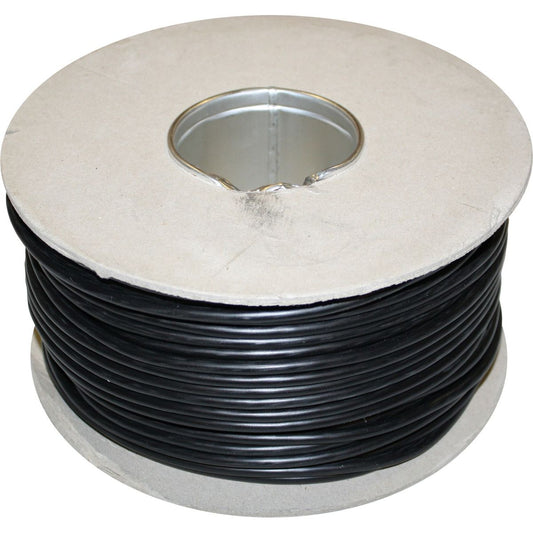 AMC 3 Core 1mm&sup2; Black Thin Wall Cable (100m) 8-00857-BK