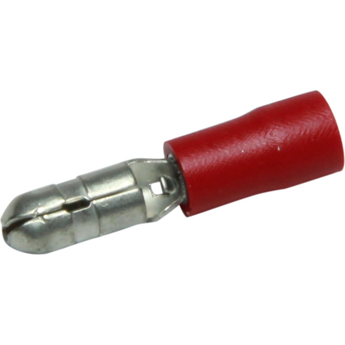 AMC Red Male Bullet Terminal (4mm Wide / 50 Pack)
