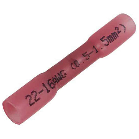 AMC Red Heat Shrink Straight Connector Terminal (10 Pack)