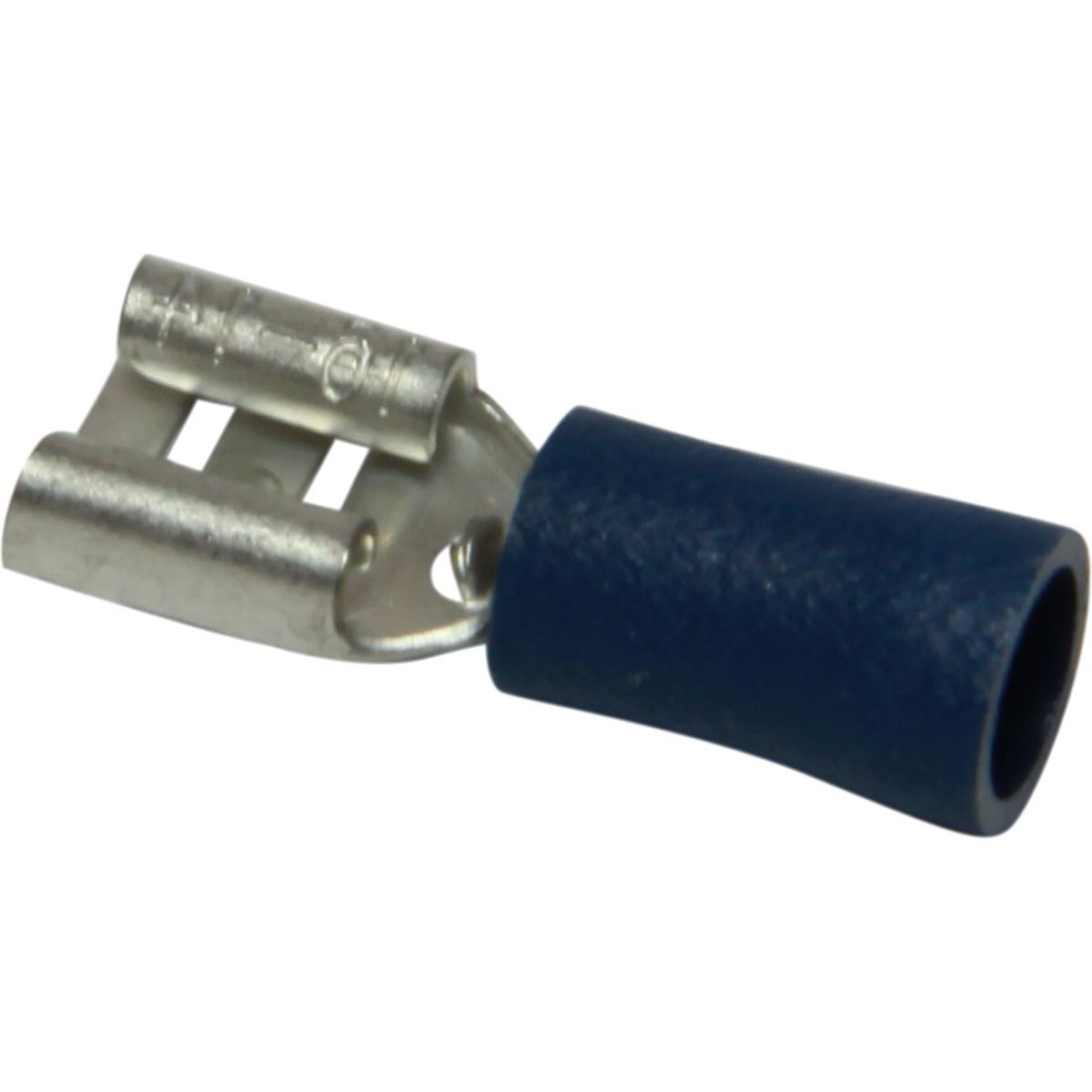 AMC Blue Female Spade Terminal (6.3mm x 0.8mm / 50 Pack)