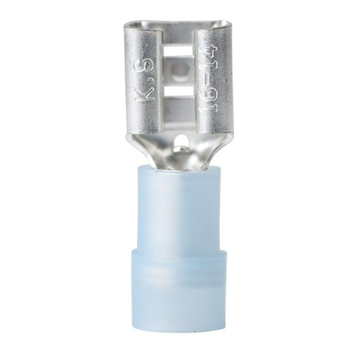 Ancor Blue Female Spade Terminal 6.4mm (1mm² - 2mm² / 25 Pack)