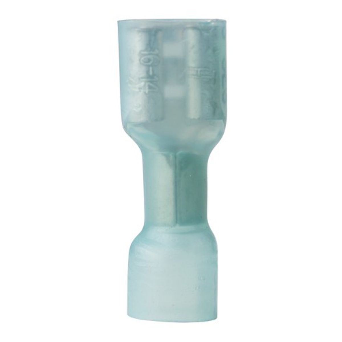 Ancor Blue Heat Shrink Female Spade Terminal 6.4mm (1-2mm² / 25 Pack)